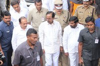 CM KCR Reaches Nandamuri Harikrishna House